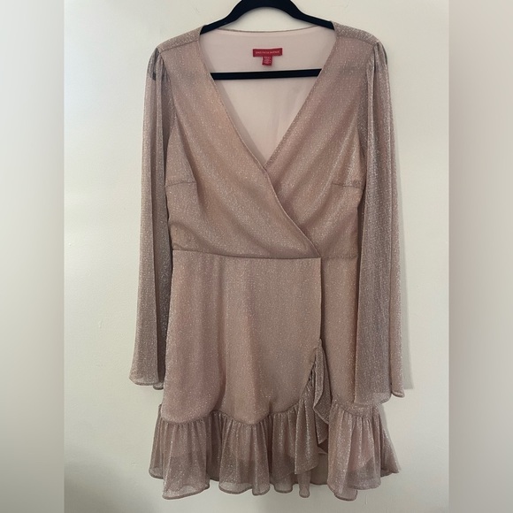 SAKS FIFTH AVENUE Ruffle Wrap Mini Dress - Picture 5 of 10